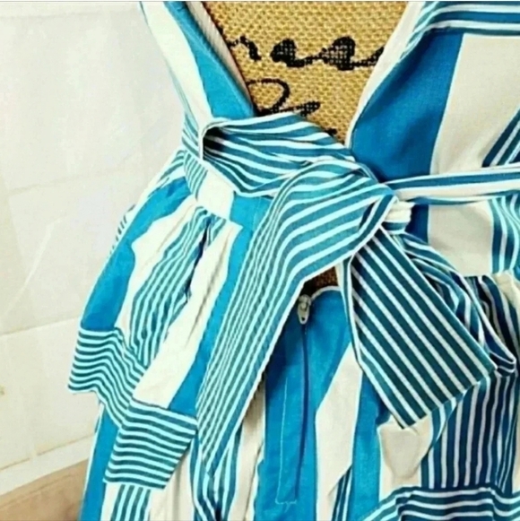 Victor Costa Vintage 1980s Strapless Flare Dress – Size 4 - Picture 5 of 11